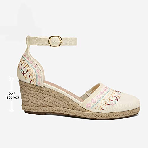 DREAM PAIRS Women's Comfortable Closed Toe Ankle Strap Dressy Platform Wedge Sandals for Summer Casual Wear
| DREAM PAI