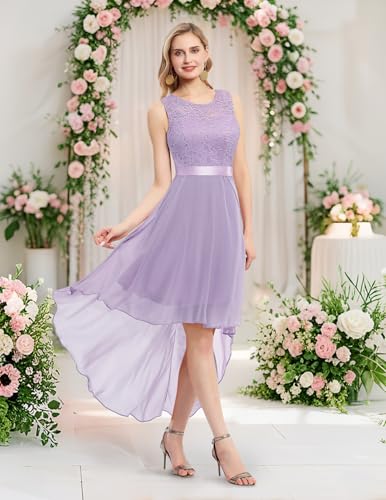 BeryLove Cocktail Prom Dresses 2025 Formal Wedding Guest Dresses for Special Occasions Sleeveless High Low
| BeryLove 2