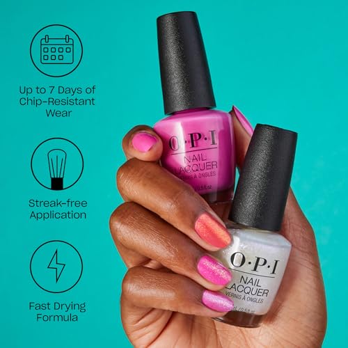 OPI Nail Lacquer Nail Polish | Opaque Orange & Yellow Shimmer
| OPI Nail Lacquer Nail Polish | Chip Resistant & Streak