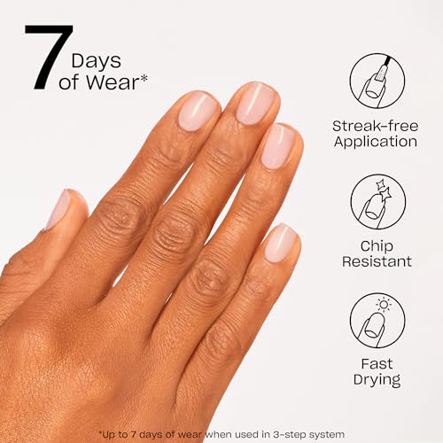 OPI Nail Lacquer Baby, Take a Vow | Sheer Soft Pink Crème Fast Drying Streak Free Vegan Nail Polish | Love at First Coat