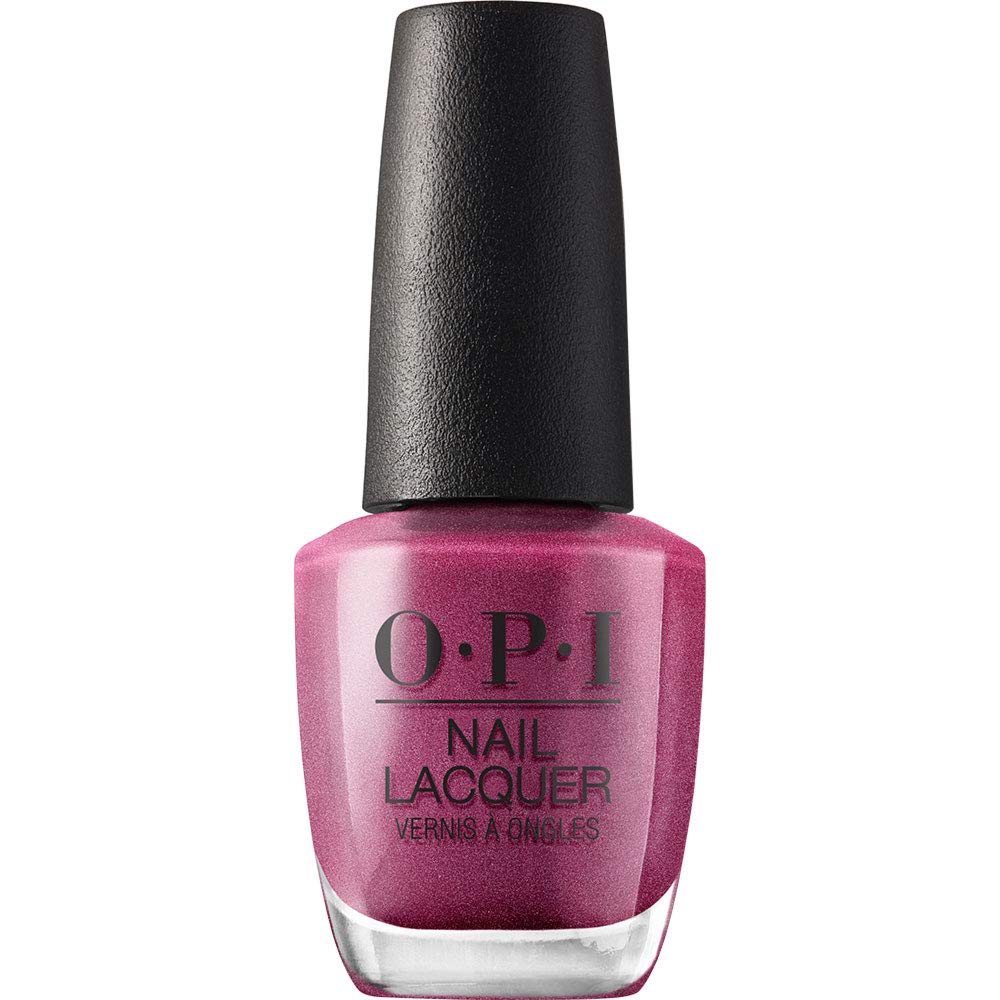 OPI A-Rose at Dawn...Broke by Noon Nail Lacquer | Opaque Deep Purple Shimmer Chip Resistant Vegan Fast Drying Nail Poli