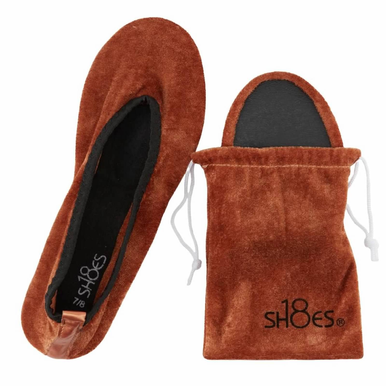 Shoes8teen 18 Women's Foldable Portable Travel Ballet Flat Shoes for Women
| Shoes8teen Matching Carrying Case Travel B